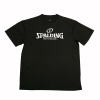斯伯丁Spalding篮球运动服舒适透气大码短袖T恤男20017-01黑色