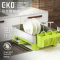 EKO(宜可)304不锈钢沥水架 厨房餐具沥水篮置物架 9273 绿色 大号