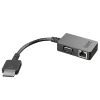 lenovo联想 OneLink+ to VGA/RJ45 adapter 转接线 4X90J31060 (根)