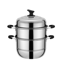 不锈钢蒸锅礼品赠品锅单双层三层多用蒸锅汤蒸锅汤锅