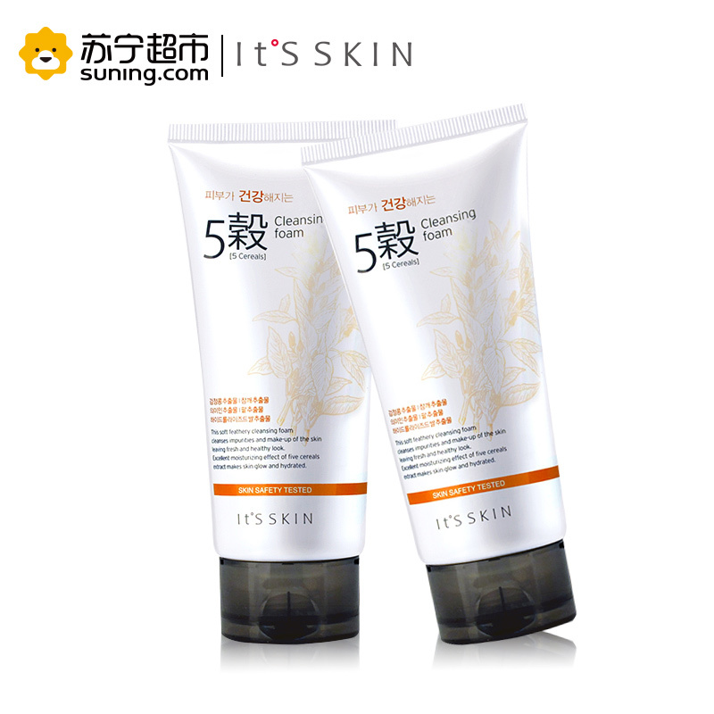 It’s skin伊思健康五谷洗面奶补水保湿清洁滋润泡沫洁面乳 180ml