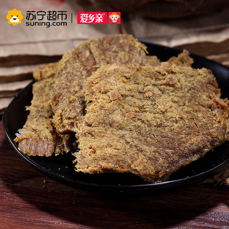 爱乡亲 肉干肉脯 牛肉干100g(休闲零食)