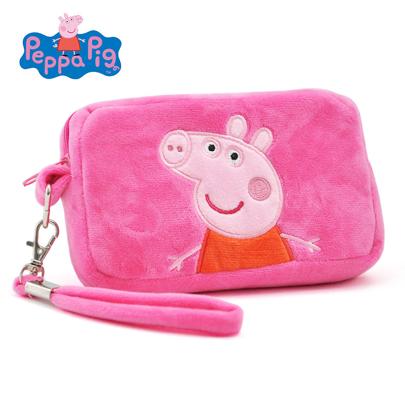 小猪佩奇Peppa Pig毛绒玩具佩佩方形钱包 15*9*3cm