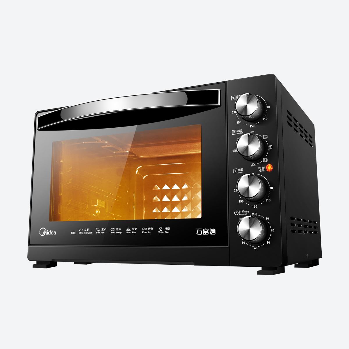 美的(Midea) 电烤箱 T3-L327E 石窑烤 搪瓷内胆 上下独立控温 电烤箱高清大图