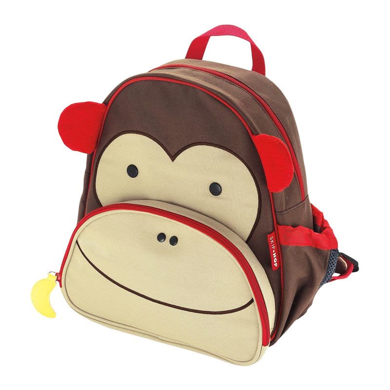 SKIP HOP动物书包儿童宝宝幼儿园背包 猴子款 棕色 中性 儿童文具图片