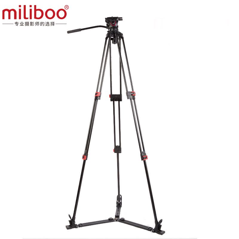 miliboo米泊MTT609A摄像机DV三脚架云台单反相机三角架通用图片