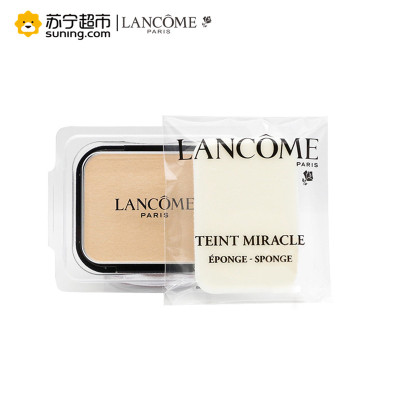 兰蔻(LANCOME)新奇迹光采粉饼 PO-01 10g 遮瑕保湿 服帖定妆 提亮肤色 粉芯