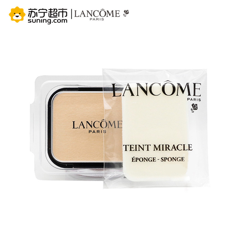 兰蔻(LANCOME)新奇迹光采粉饼 PO-01 10g 遮瑕保湿 服帖定妆 提亮肤色 粉芯