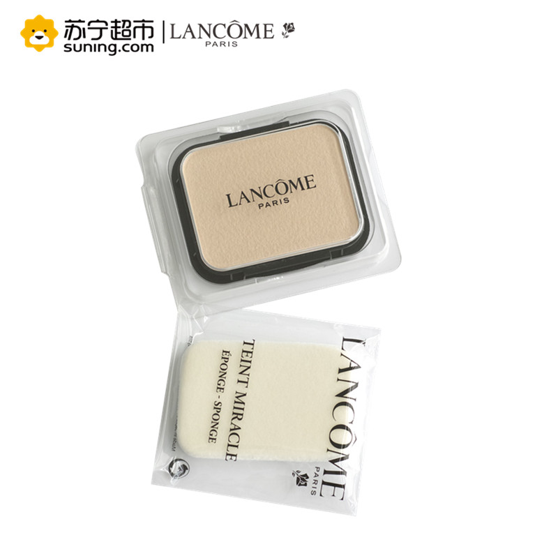 兰蔻(LANCOME)新奇迹光采粉饼 PO-01 10g 遮瑕保湿 服帖定妆 提亮肤色 粉芯