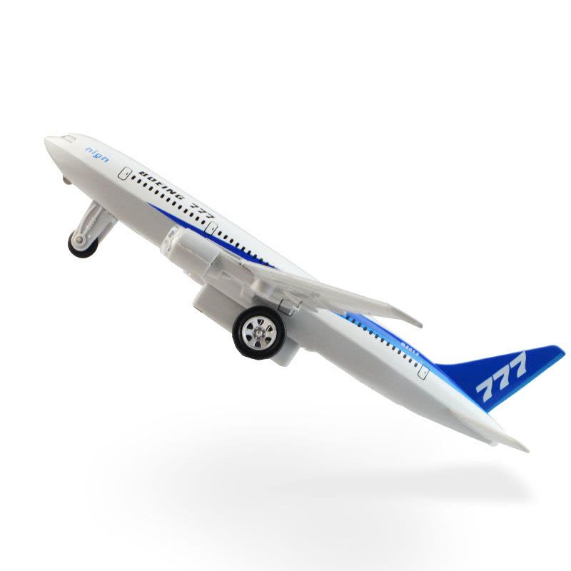 彩珀合金飞机模型民航A380客机777仿真儿童玩具飞机客机声光版 颜色随机图片