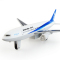 彩珀合金飞机模型民航A380客机777仿真儿童玩具飞机客机声光版 颜色随机