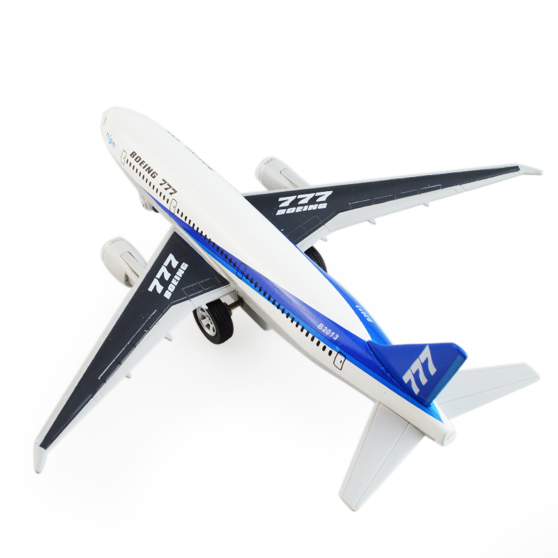 彩珀合金飞机模型民航A380客机777仿真儿童玩具飞机客机声光版 颜色随机高清大图