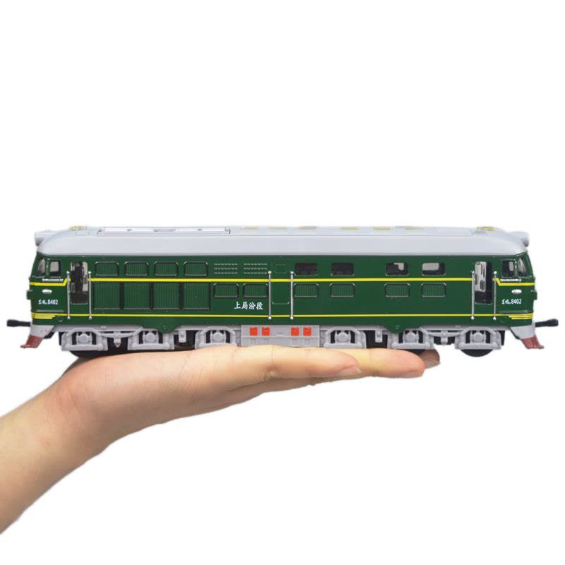 彩珀火车模型内燃机仿真东风火车头声光回力车儿童玩具车合金车模 颜色随机图片