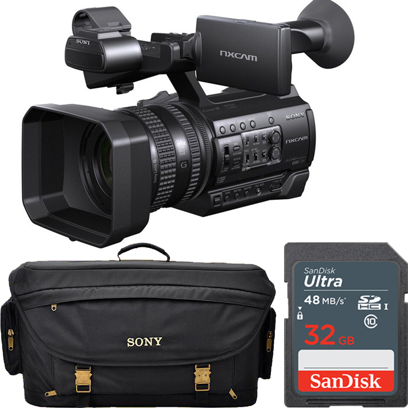 索尼(SONY) HXR-NX100(32G SD卡+摄像机包)手持式高清数码摄像机 约1420万像素 3.5英寸屏