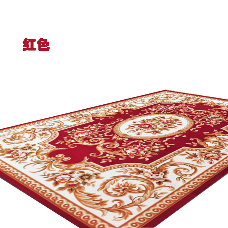 欧式地毯现代简约美式茶几毯160*230CM(红色