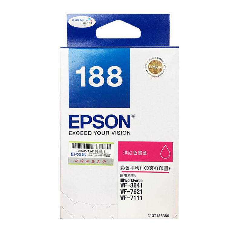 爱普生（EPSON）SW T1884 黄色墨盒 适用WF-7111/ WF-3641/ WF- 7621打印机