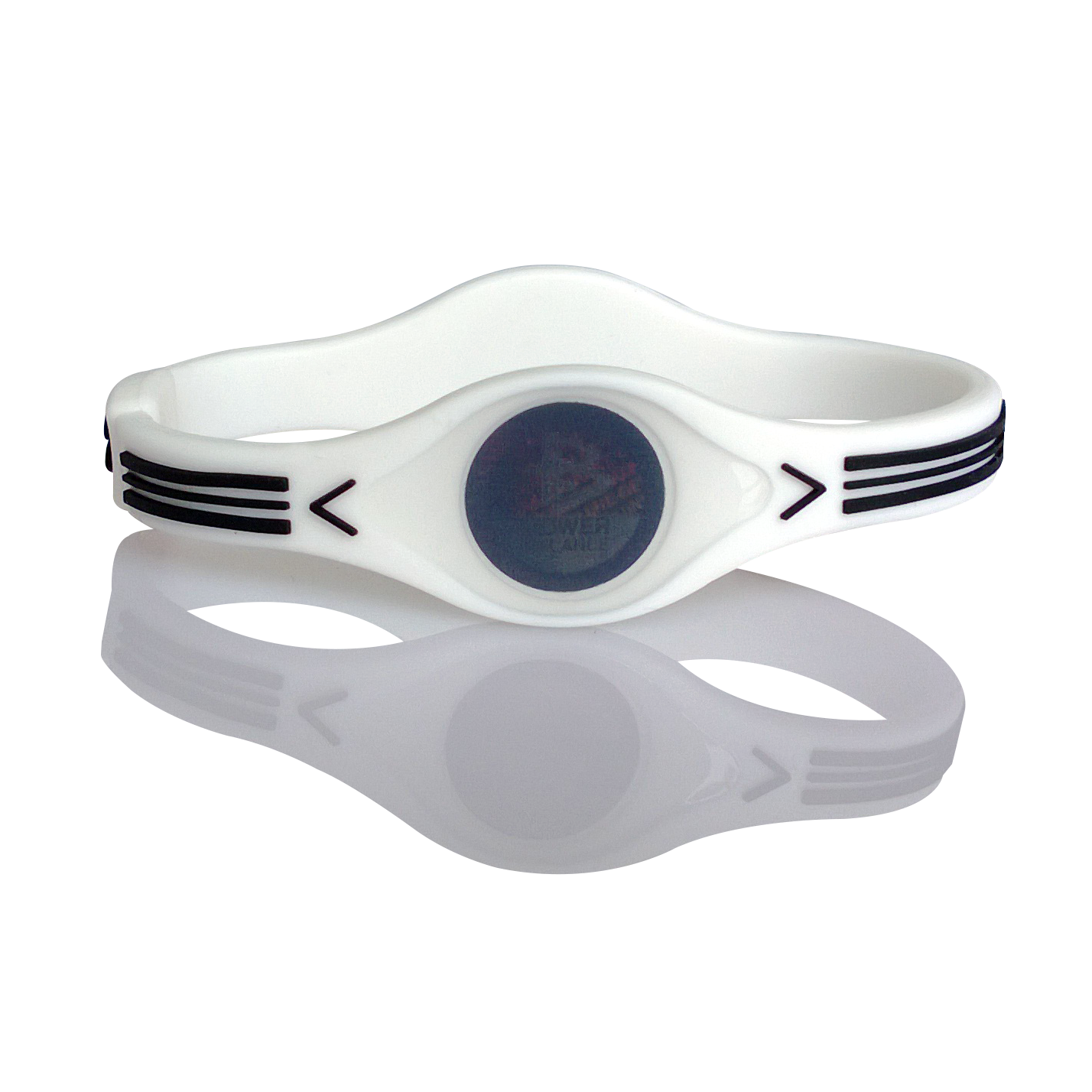 POWER BALANCE 霸能 能量平衡手环 运动手环 道奇蝰蛇VP款白色黑字M码190