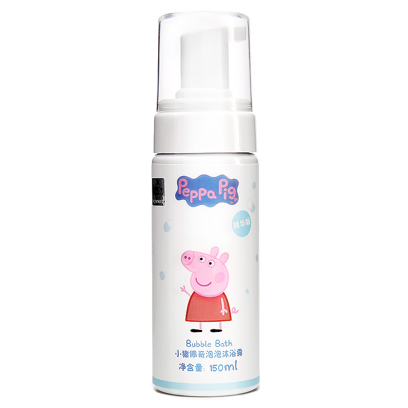 [苏宁自营]小猪佩奇(Peppa Pig)婴儿润肤霜50ml+洗发沐浴露250ml+ 泡泡沐浴露150ml+正版玩偶套装