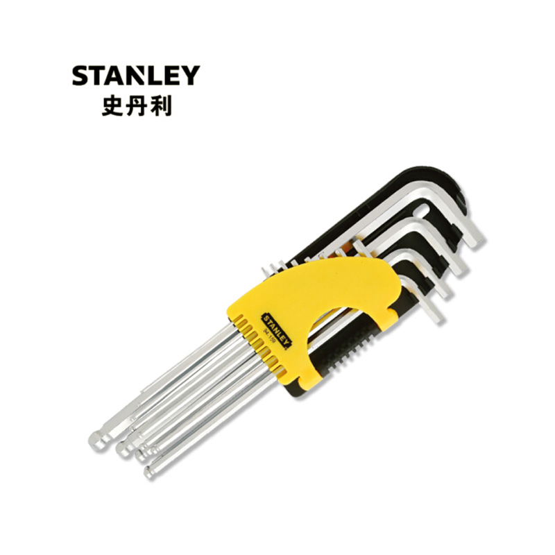 工具库 史丹利Stanley 12件套英制加长球头内六角扳手 94-159-23 12件套