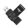 爱国者（aigo）U266 8G 电脑U盘 360°旋转防护U盘 CD纹防滑设计 黑色