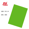 旗舰 彩色复印纸 80克 A4 翠绿 100张/包 单包装 文件复印纸分类纸广告纸封面纸