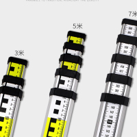 [苏宁自营]优质3米铝塔尺3米水准仪铝塔尺水平双面可伸缩标