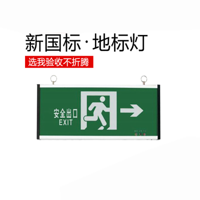 联塑消防应急灯 安全出口疏散指示牌 紧急通道标志灯 安全出口指示灯双面消防应急标志灯S1P03(个)