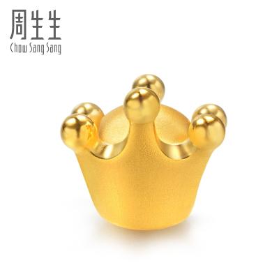 周生生(CHOW SANG SANG)charme黄金手链串珠皇冠硬金女83631C定价
