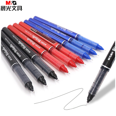 晨光陶瓷球珠直液式签字笔ARP50901黑/红/蓝0.5mm 12支/盒