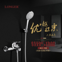 LONGER LE-6950 简易花洒套装 五功能五档调节 带1.5m软管/花洒/花洒座 (单位:套)