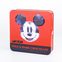 迪士尼 代可可脂牛奶巧克力、代可可脂黑巧克力礼盒350克