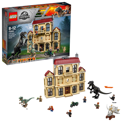 LEGO乐高 Jurassic World侏罗纪公园系列 暴虐龙袭击洛克伍德庄园75930 积木玩具