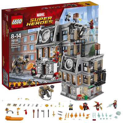 LEGO乐高 Super Heroes超级英雄系列 奇异博士至圣所大对决76108 积木玩具