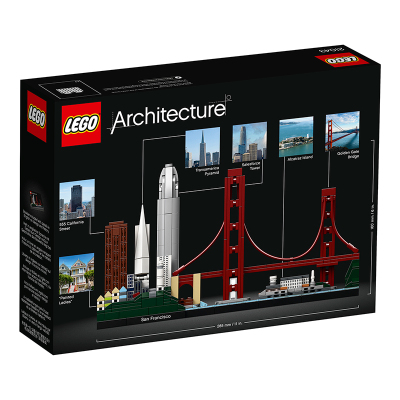 LEGO乐高建筑系列旧金山21043 男孩女孩12岁+生日礼物 玩具积木