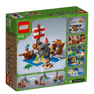 LEGO乐高 Minecraft乐高®我的世界® 海盗船大冒险21152 积木玩具