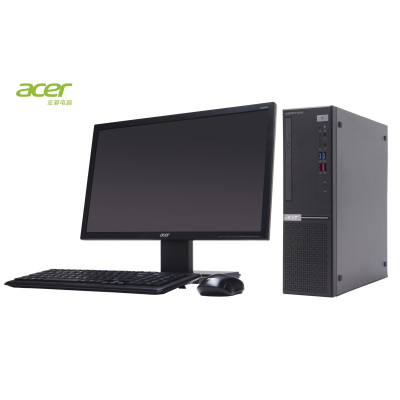 宏碁（acer）VeritonB450商用台式机（G4900 4G 1T DVDRW 2G独立显卡）