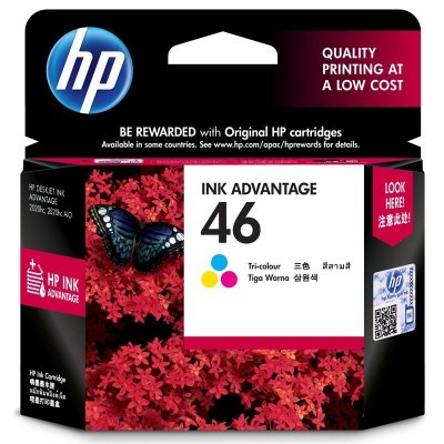 惠普(HP)CZ638AA 46 彩色墨盒(适用HP 2520hc2020hc25294729)彩色