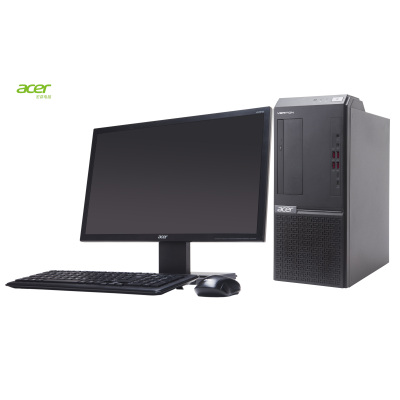 宏碁(acer)VeritonD650商用台式机(G4900 4G 1T DVDRW 2G独立显卡)