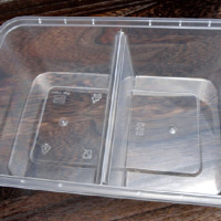 好易购 一次性塑料分隔饭盒 单个装