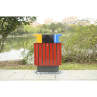 金御隆 钢木分类垃圾桶 HW17-A47 垃圾桶 室外垃圾桶