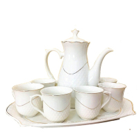 凯皇德陶瓷 茶具套咖啡杯套 五色随机 盒装 ( 计价单位:套 ) 白色