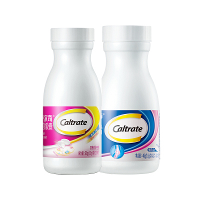 惠氏钙尔奇(Caltrate) 液体钙 补钙 软胶囊 90粒+惠氏钙尔奇(Caltrate) 氨糖软骨素加钙片 40片