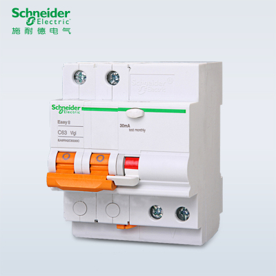 施耐德电气(Schneider Electric) E9系列2P63A带漏保空气开关 漏电保护断路器