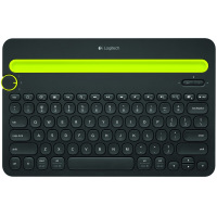 罗技(Logitech)K480 多设备蓝牙键盘 IPAD键盘 手机键盘 时尚键盘男生版 蓝牙鼠标伴侣 (黑色)