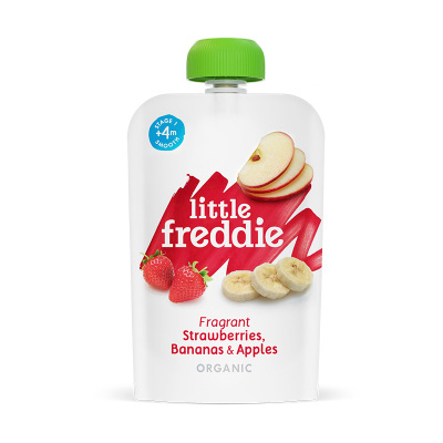 LittleFreddie小皮香蕉草莓苹果泥100g