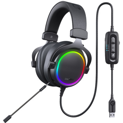 达尔优（dareu）EH925降噪版 耳机 游戏耳机 电脑耳机 电竞耳机 头戴式耳机 耳麦 黑色