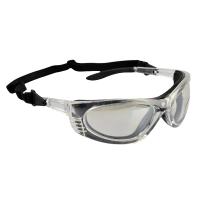 (防风防汛)代尔塔 101123 护目镜防风镜防沙防尘眼镜骑车防护眼镜透明色骑车眼镜 黑框透明色 bd