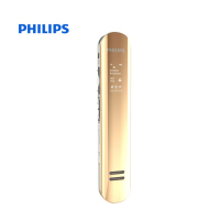 飞利浦(PHILIPS)VTR5200 8GB 会议采访 双麦克风数码录音笔 金色