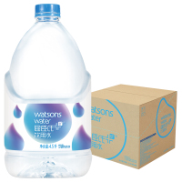 屈臣氏(Watsons)饮用水 矿泉水家庭饮用水4.5L*4桶/箱 bd