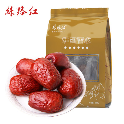 丝路红新疆特产红枣 和田六星雪枣 320g 休闲零食 蜜饯干果